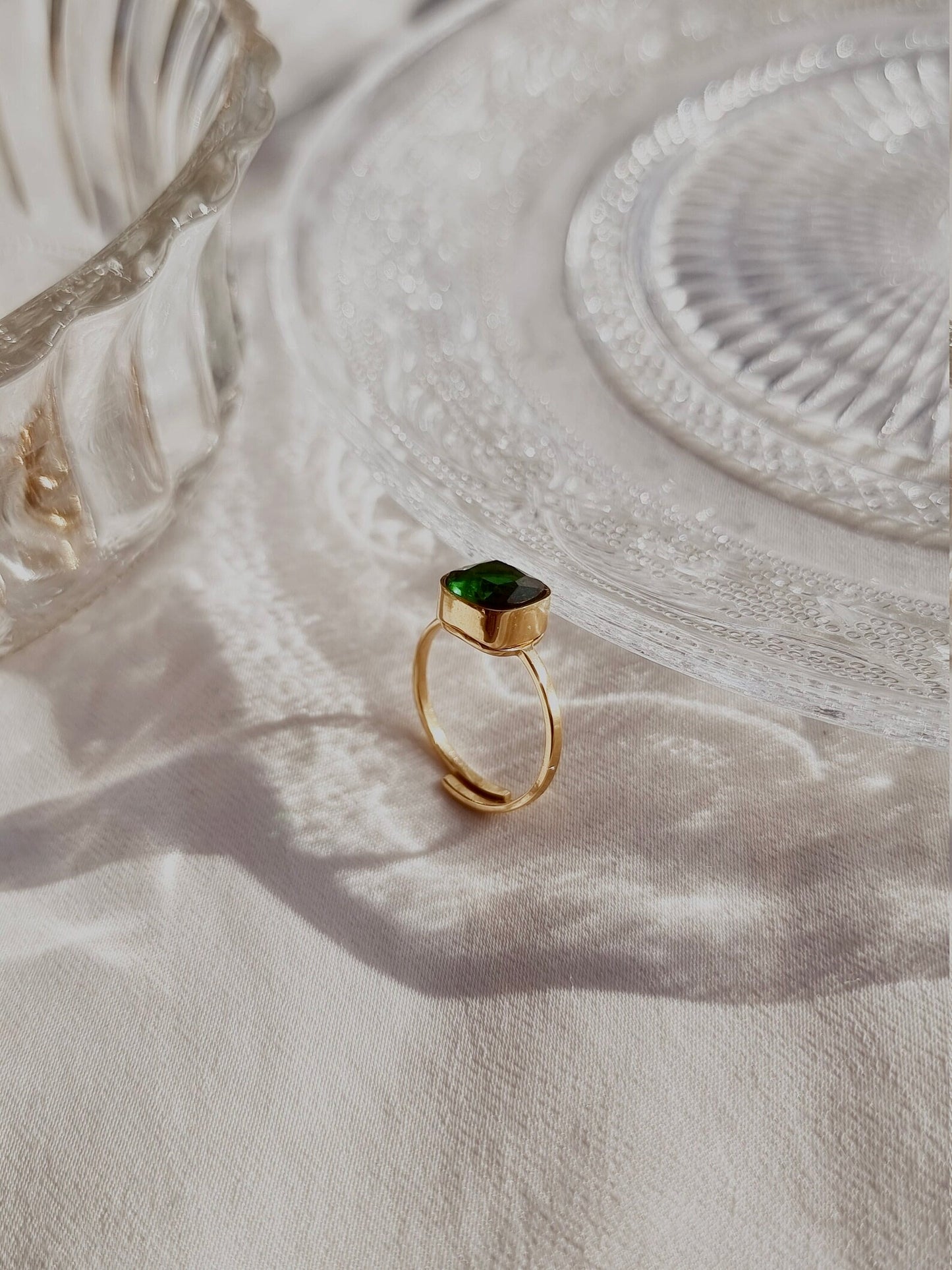 Anillo Esmeralda (Ajustable)