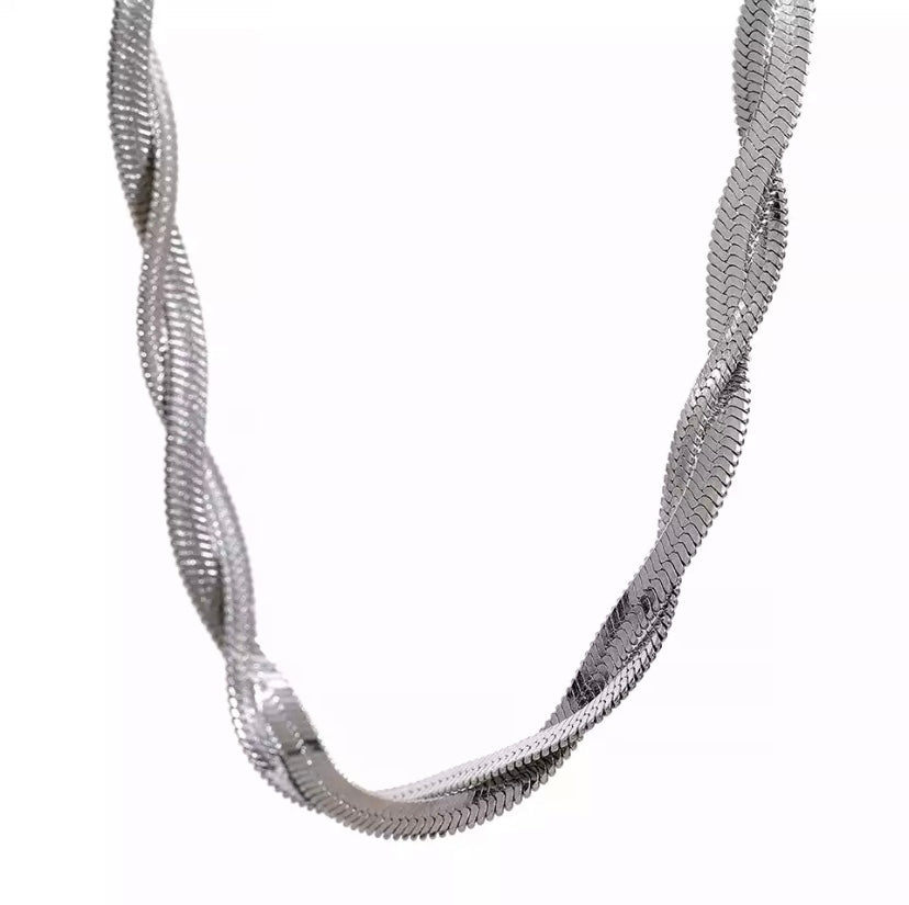 Cadena Trenzada Plana