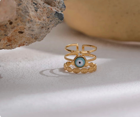 Anillo Ojo Triple (Ajustable)