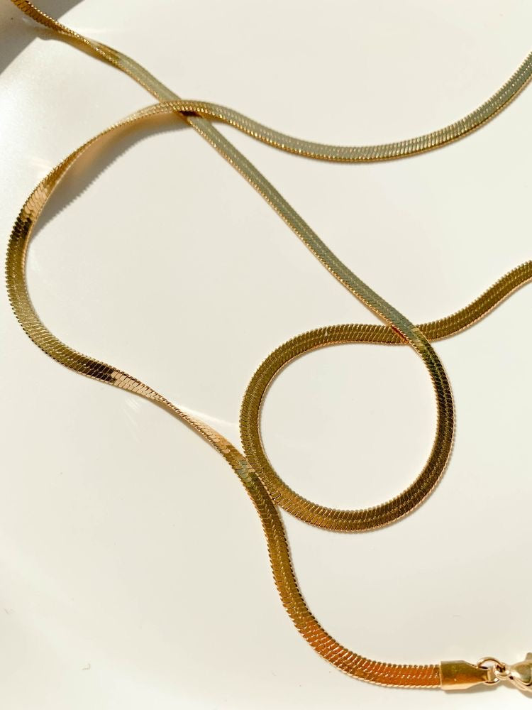 Cadena Snake Plana
