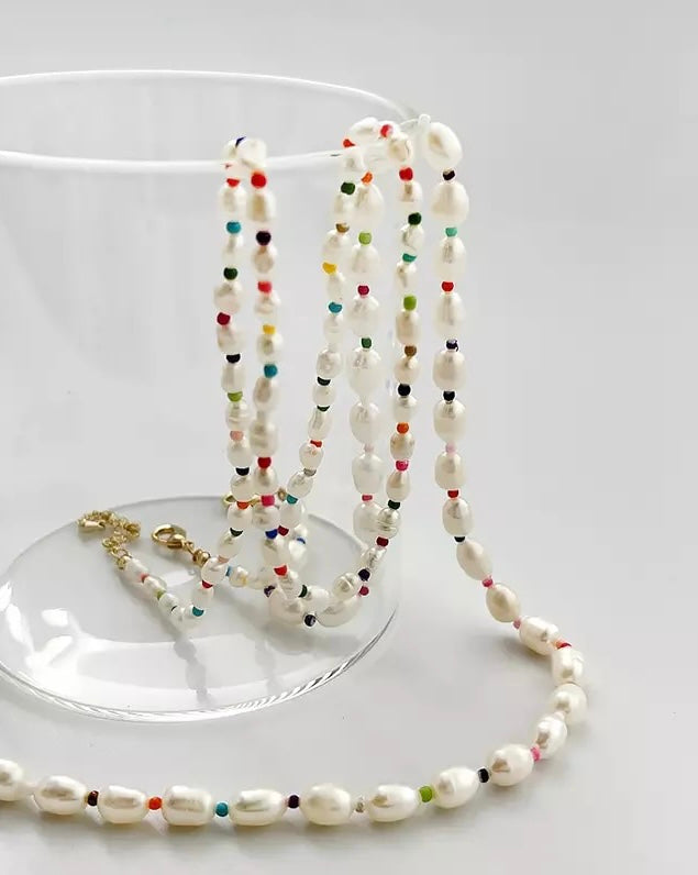 Collar Full Color & Perlas