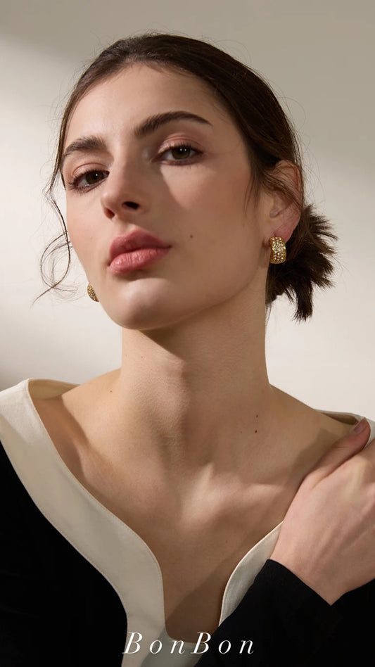 Aretes Elegant Pave