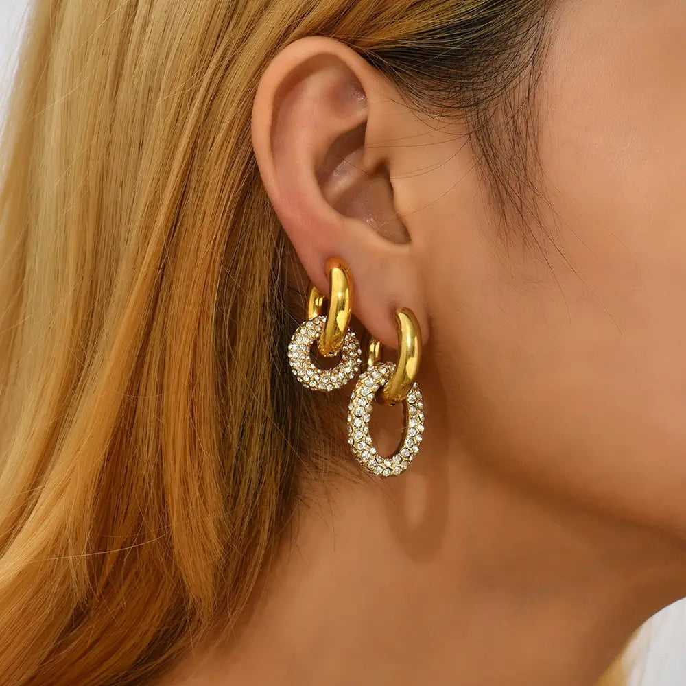 Aretes Shiny Pave
