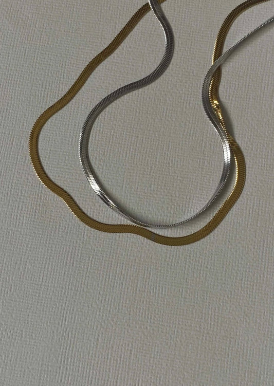Cadena Snake Plana